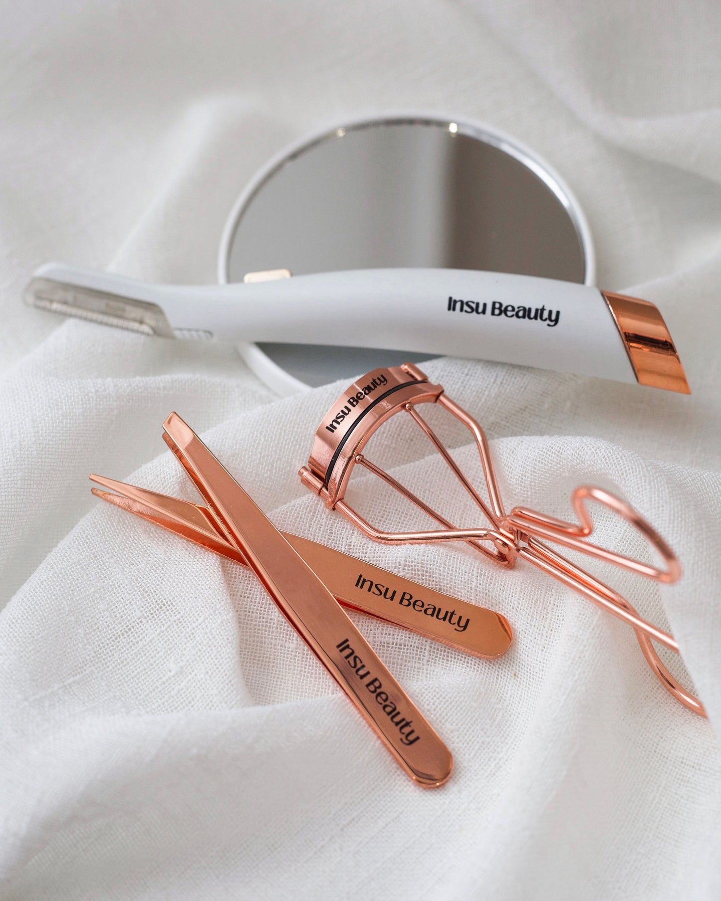 Insu Beauty Brow & Lash Giftset Dermaplaning Wand Eyebrow Eyelash Groooming Set