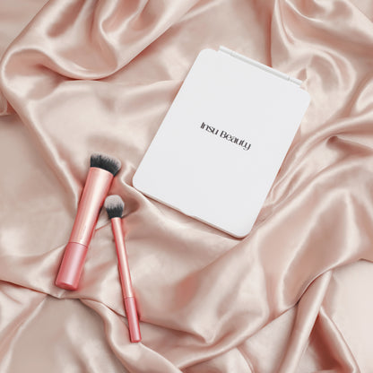 Insu Beauty LED Travel Makeup Mirror, 3 Colour Light, Rechargeable, Dimmable, Touch Control