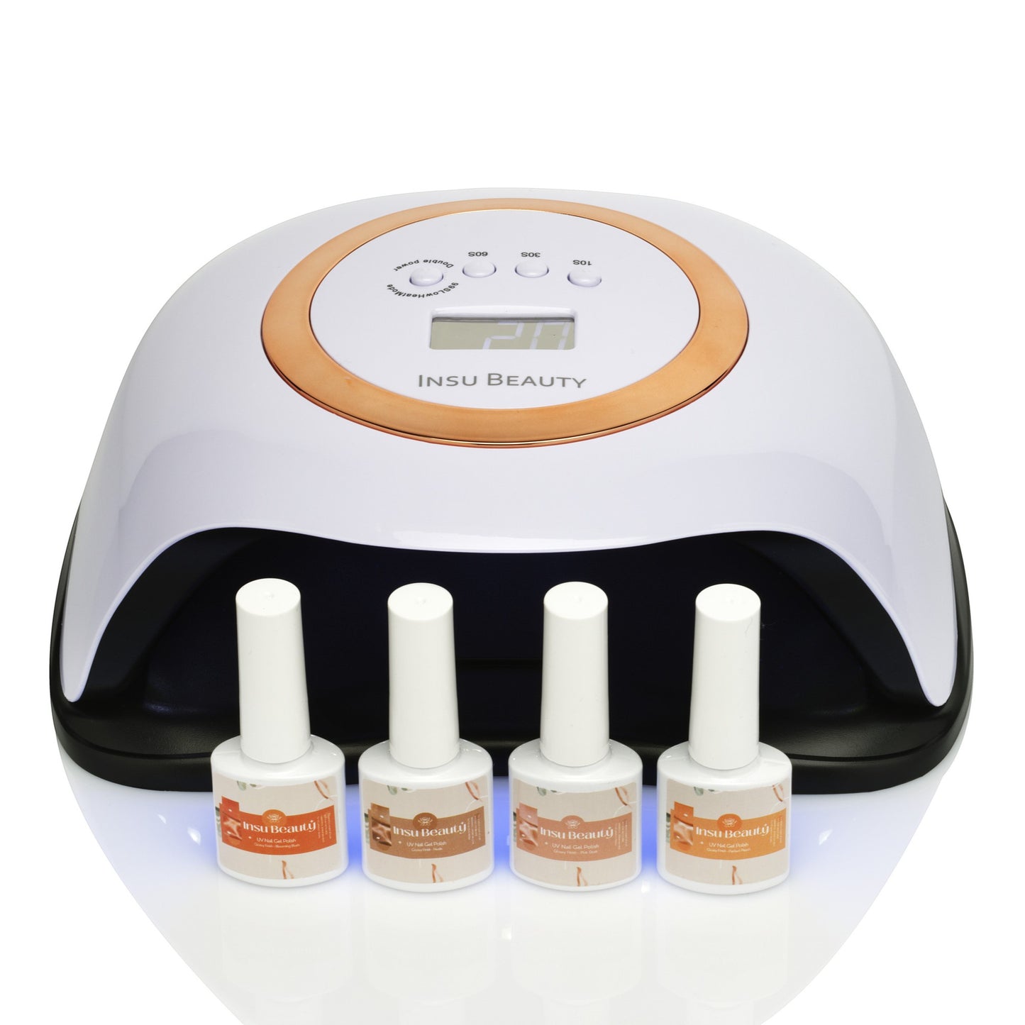 Insu Beauty Professional UV Gel Nail Polish Kit Set of 4  Smart Nail Lamp