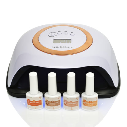 Insu Beauty Professional UV Gel Nail Polish Kit Set of 4  Smart Nail Lamp