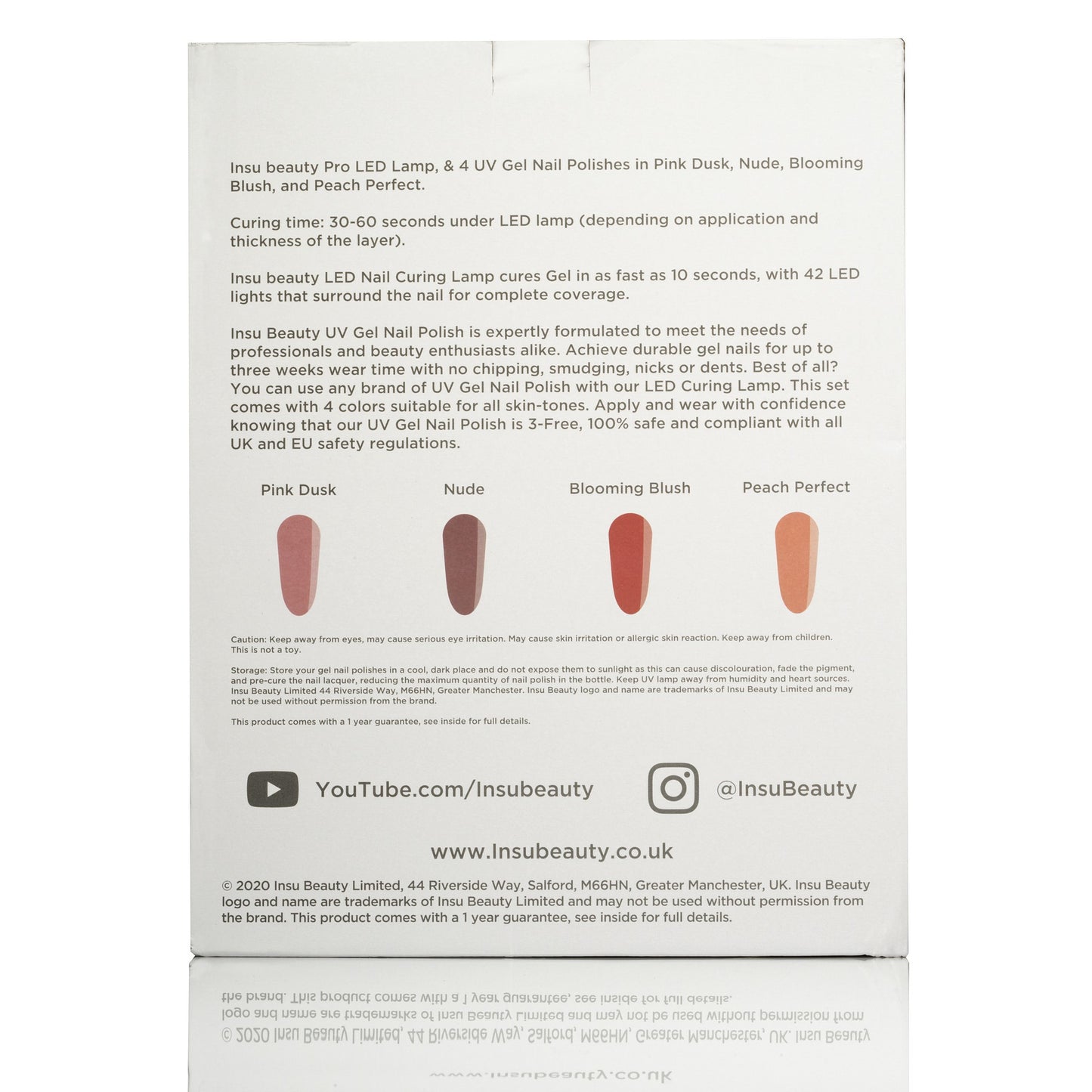 Insu Beauty Professional UV Gel Nail Polish Kit Set of 4  Smart Nail Lamp