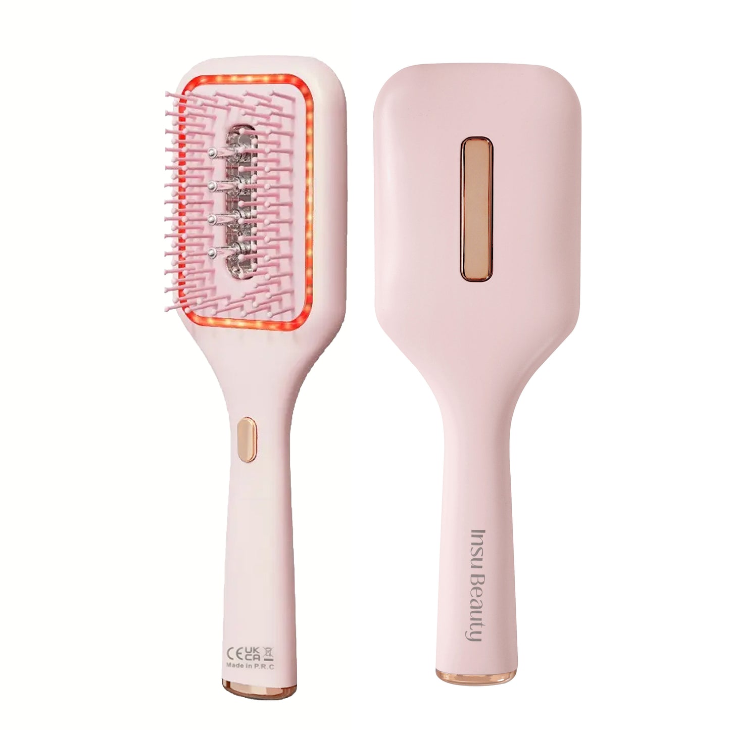 Insu Beauty Anti-Hair-Loss Red Light Therapy Oil Dispensing Hair Brush