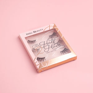Insu Beauty Half 3/4 Re-useable Luxury Eyelashes - 3 Pairs