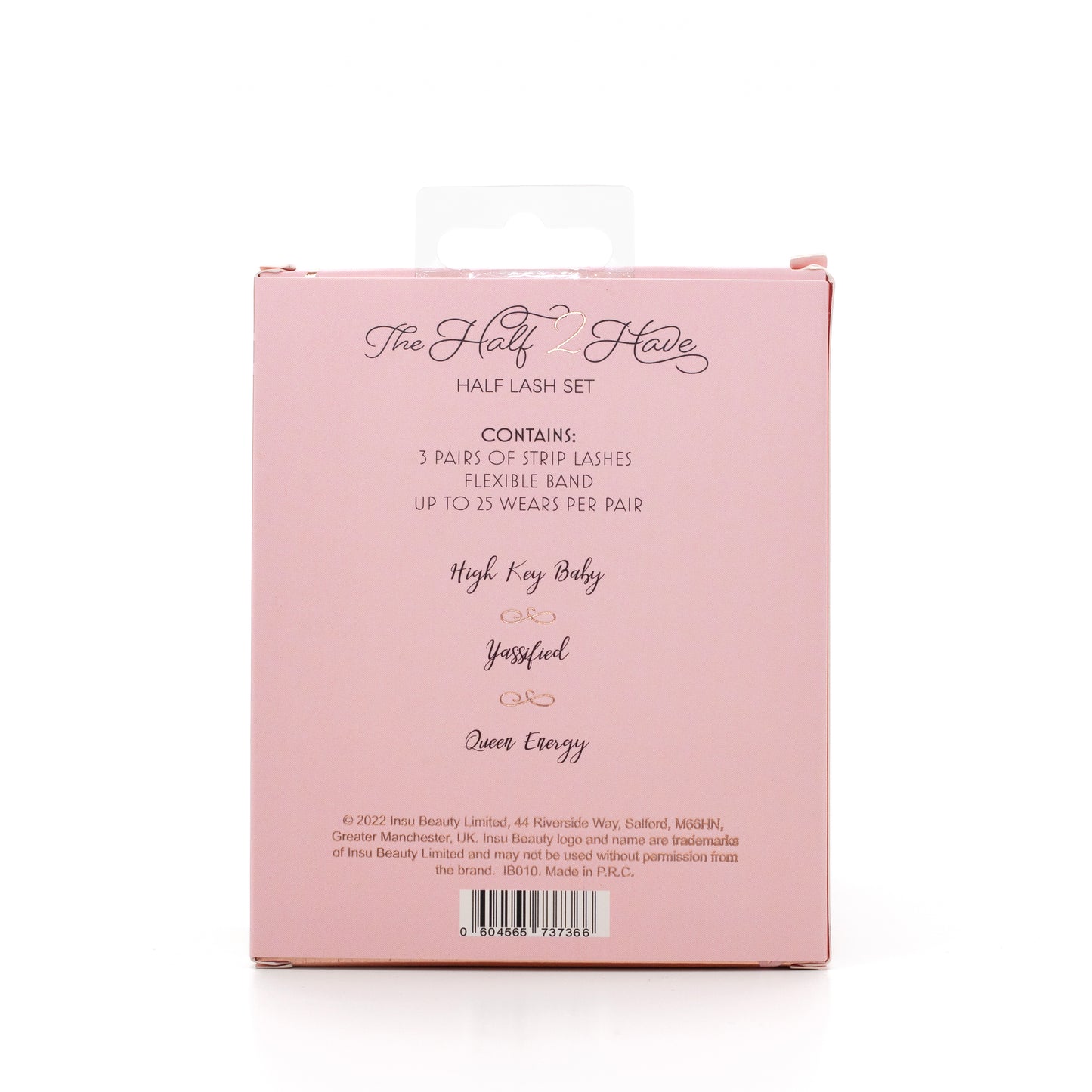 Insu Beauty Half 3/4 Re-useable Luxury Eyelashes - 3 Pairs