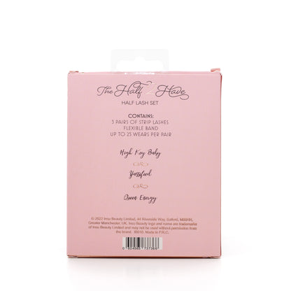 Insu Beauty Half 3/4 Re-useable Luxury Eyelashes - 3 Pairs