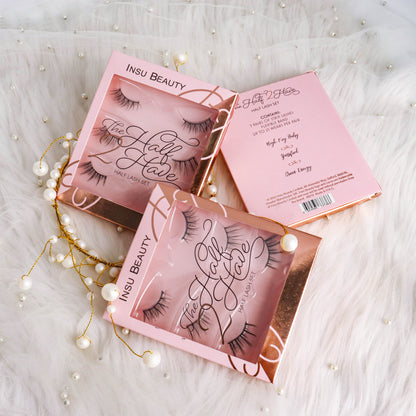 Insu Beauty Half 3/4 Re-useable Luxury Eyelashes - 3 Pairs