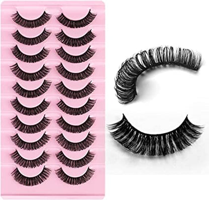 Insu Beauty Maximum Volume Russian Strip Re-useable Luxury Eyelashes - 10 Pairs