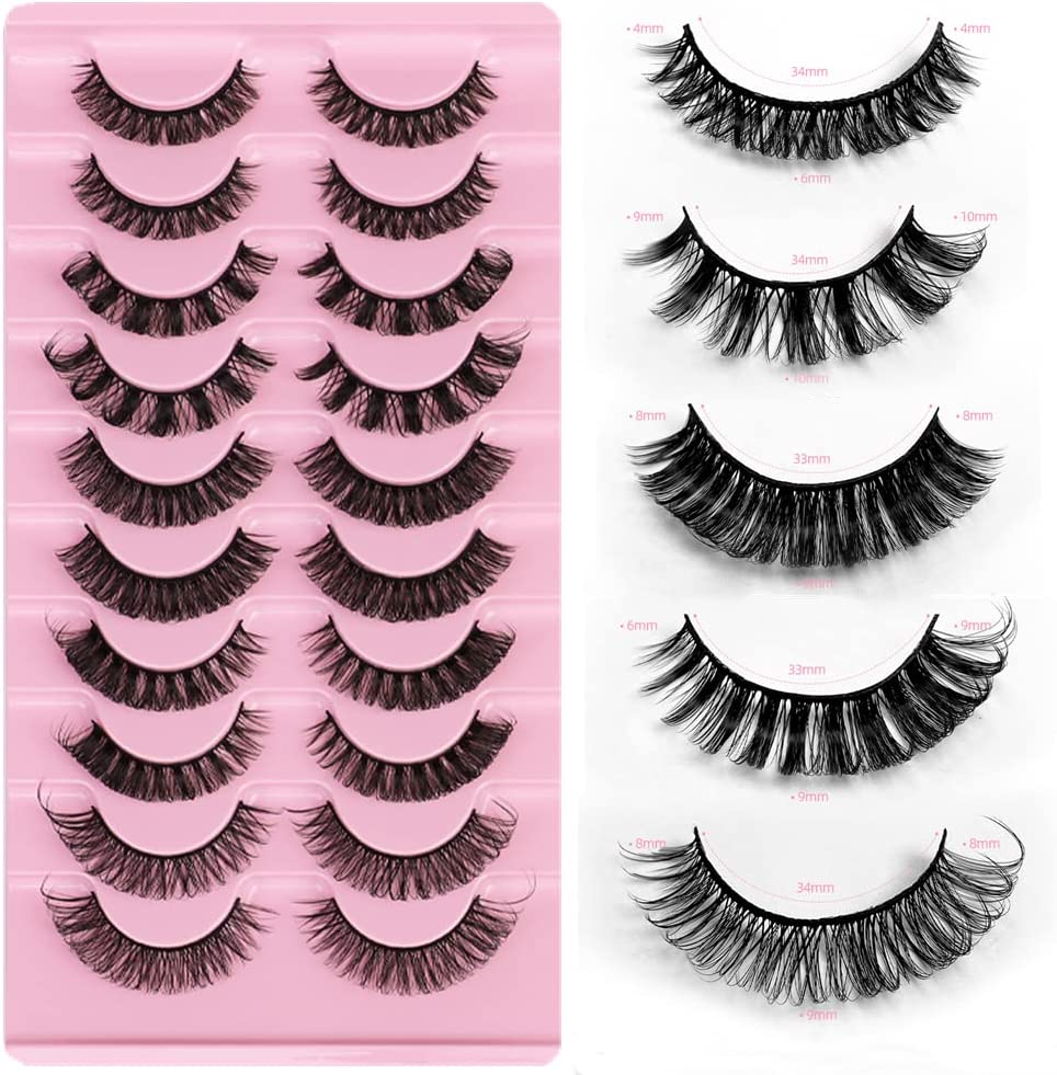Insu Beauty Maximum Volume Russian Strip Re-useable Luxury Eyelashes - 10 Pairs