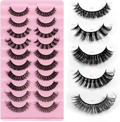 Insu Beauty Maximum Volume Russian Strip Re-useable Luxury Eyelashes - 10 Pairs